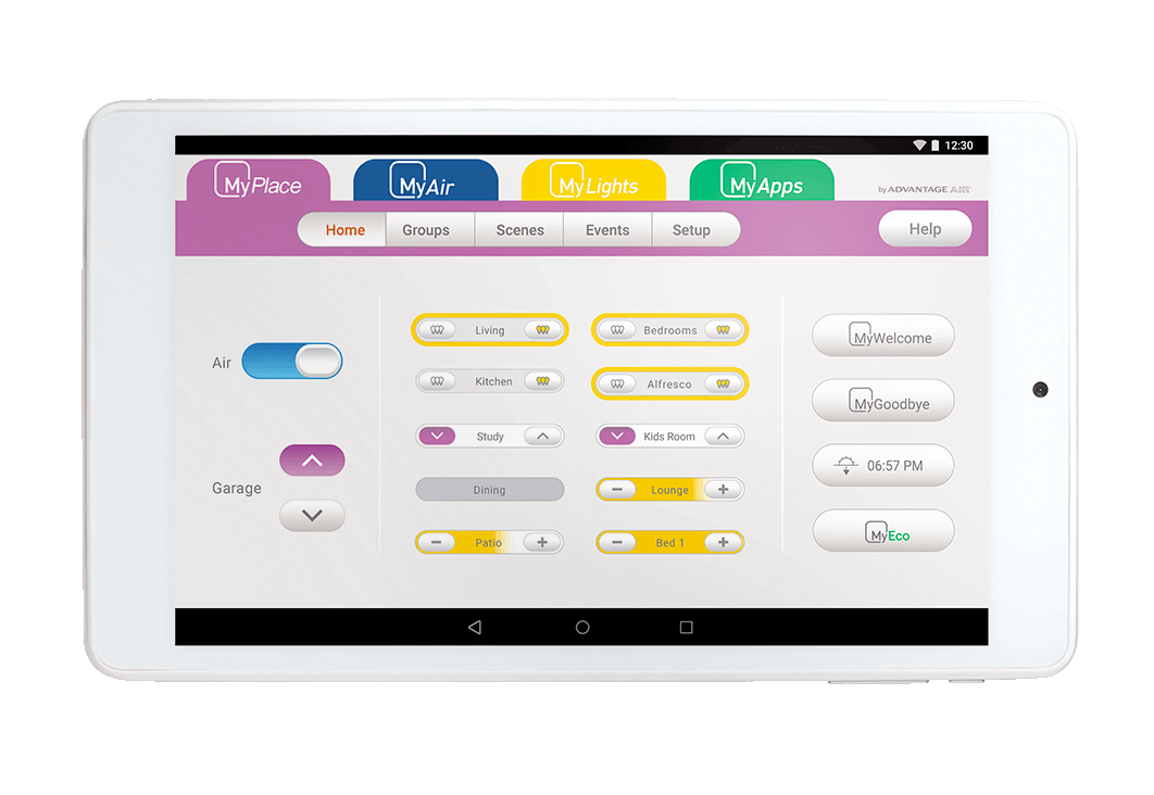 MyPlace Control panel